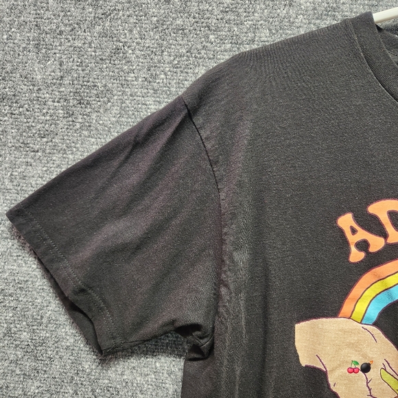 Dog Limited T-Shirt Womens Large Black Adopt A Dog Rainbow Graphic Tee - Picture 3 of 11